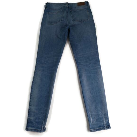 J439 Madewell High Rise Distressed Skinny 28 - Picture 5 of 10